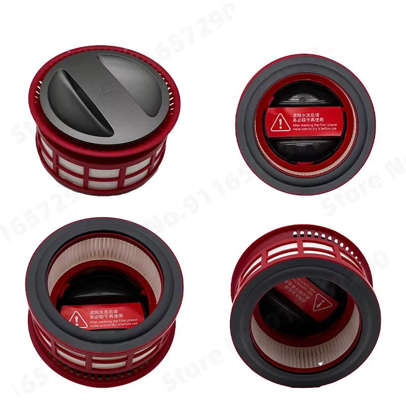 Roborock H7 Staubbox und HEPA-Filter Ersatzteil-Set mit Mülleimer und Zyklon-Montagemodul in Rot - Bild 3