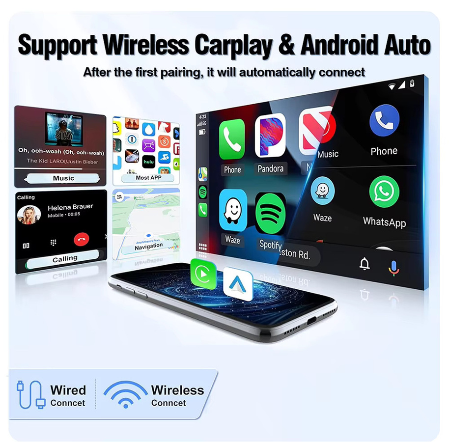 AUTOTOP Kabelloses CarPlay und Android Auto Modul für Peugeot und DS Modelle in Schwarz - Bild 2
