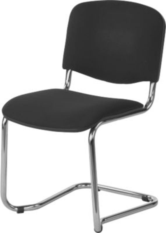 Freischwinger NowyStyl ISO Swing in Schwarz mit Stoffbezug und Cantilever-Gestell - Bild 2