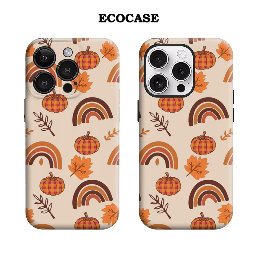 Potdemiel Handyhülle mit Herbsternte-Muster für iPhone 11 bis iPhone 17 Pro Max Plus in Multicolour mit doppelschichtiger Rückseite - Bild 2