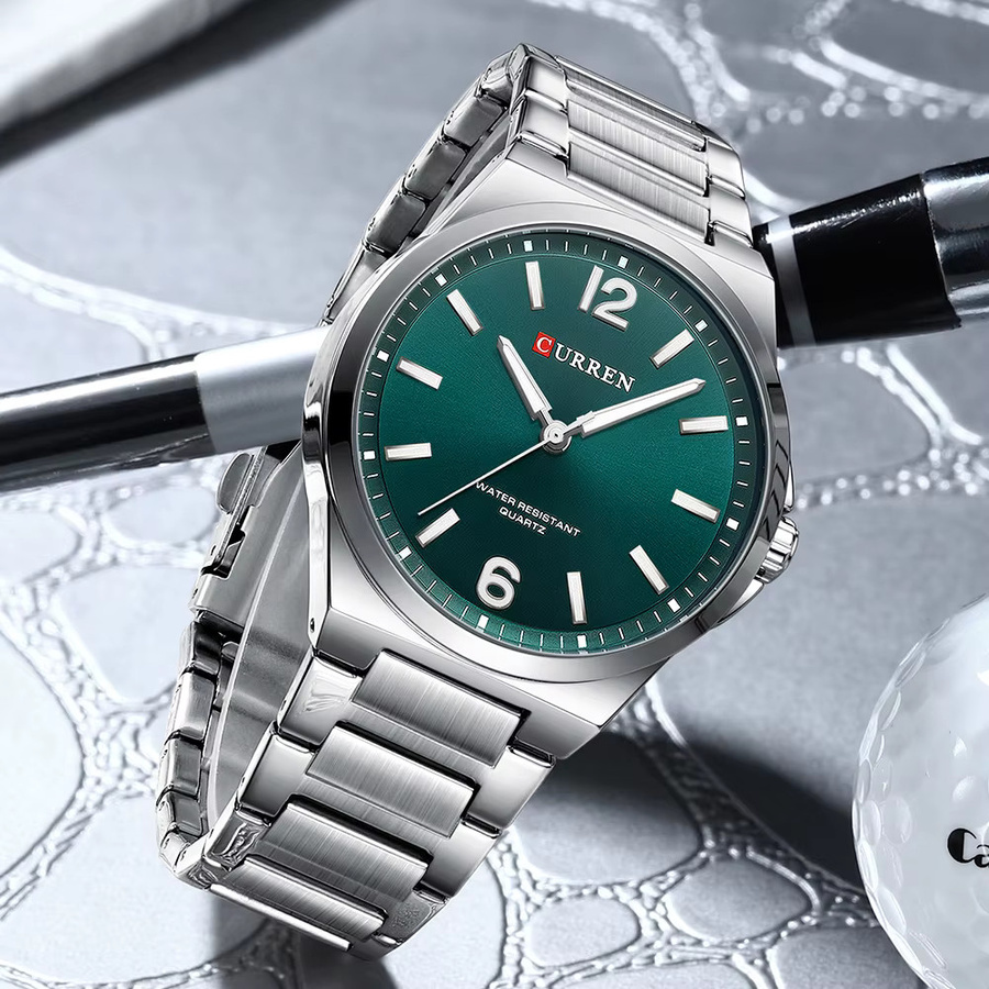 CURREN Armbanduhr Quarz, Edelstahl, Silber, Herren - Bild 3