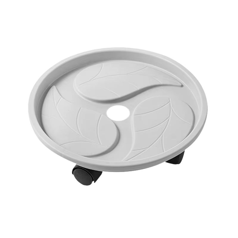 360 Grad drehbares Universal Pflanzen Topf Tablett aus Kunststoff mit Rollen für Home und Garten - Bild 2