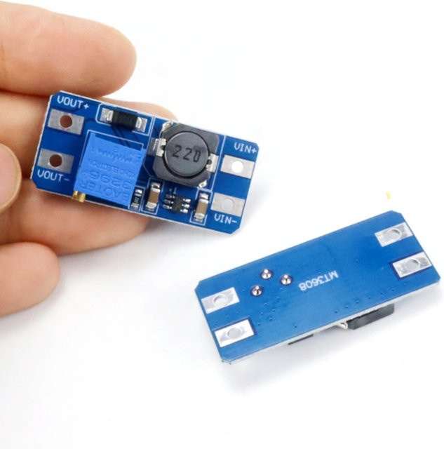 MT3608 DC-DC-Boost-Konvertermodul in Blau, 2 A, für Arduino-DIY-Projekte - Bild 1