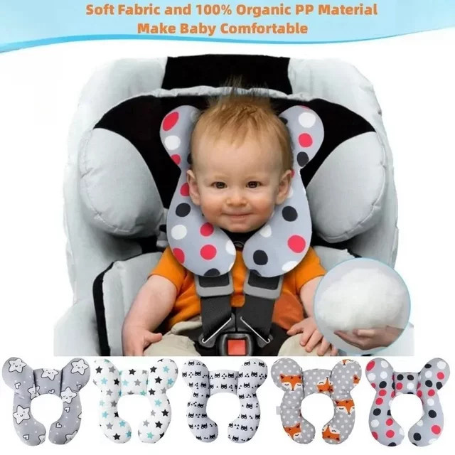 vvocci Baby-Reisekissen für Kopf und Nacken zur Verwendung im Autositz und Kinderwagen - Bild 1
