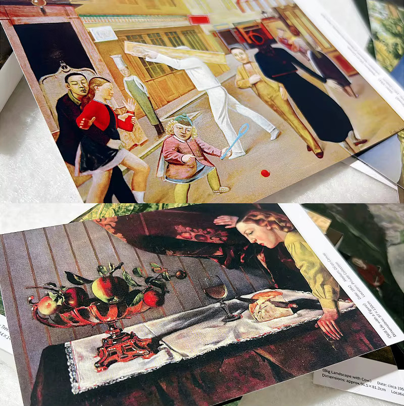 30 Stück Balthus Ölgemälde Postkarten Set mit klassischen Kunst-Meisterwerken in Multicolor - Bild 3