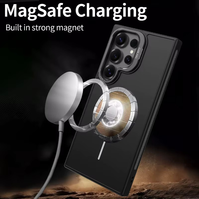 Luxus Magnetische Schutzhülle für Samsung Galaxy S25 und S24 FE Ultra mit Kühlfunktion und kabellosem Laden in Lila - Bild 5