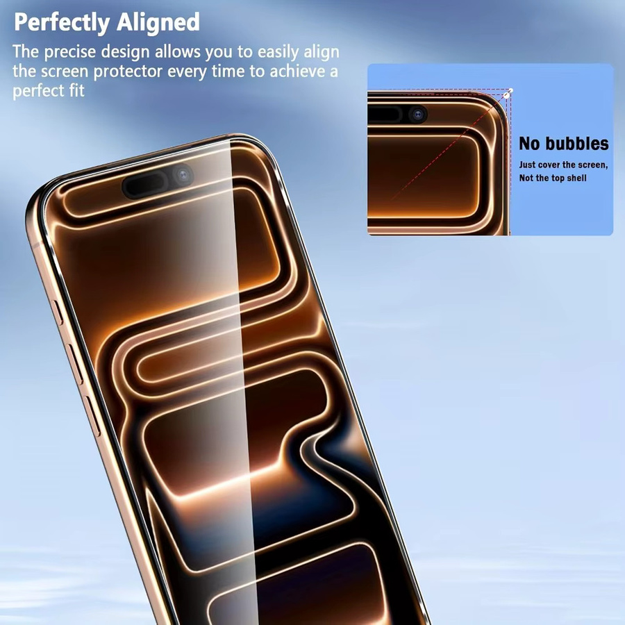 ZMZE 2er-Pack Hochtransparentes Panzerglas als Kratzfester Displayschutz für iPhone 17 16 15 14 13 12 11 Pro Max Plus Mini und Air Modelle - Bild 5