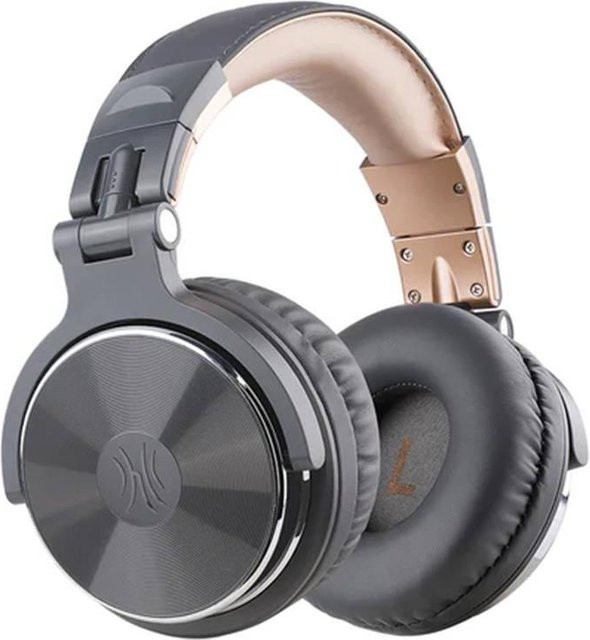 Oneodio Pro10 Over-Ear Kopfhörer kabelgebunden mit 3,5 mm Jack in Grau - Bild 1