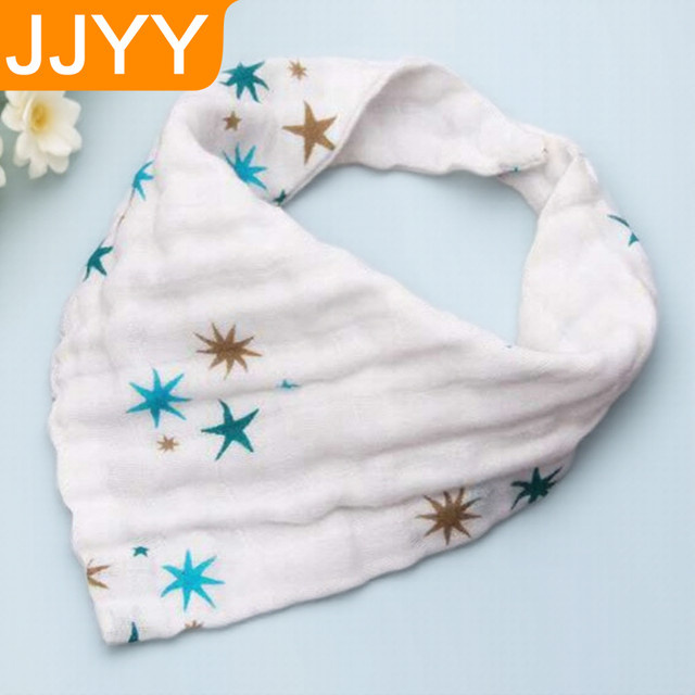 Saugfähiges Baby-Lätzchen aus Baumwolle mit Cartoon-Aufdruck in Weiß für Kleinkinder - Bild 1
