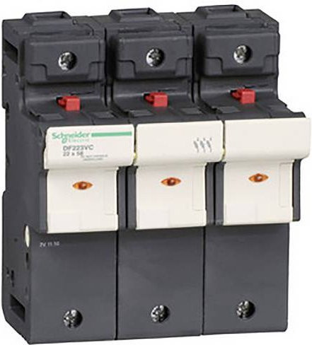 Schneider Electric DF223VC Sicherungshalter, 2 Stück, grau - Bild 1