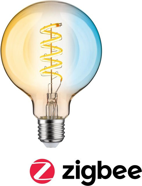 Paulmann Home LED-Leuchtmittel E27 Globeform Vintage Gold Transparent 7,5 W Warmweiß bis Kaltweiß - Bild 1