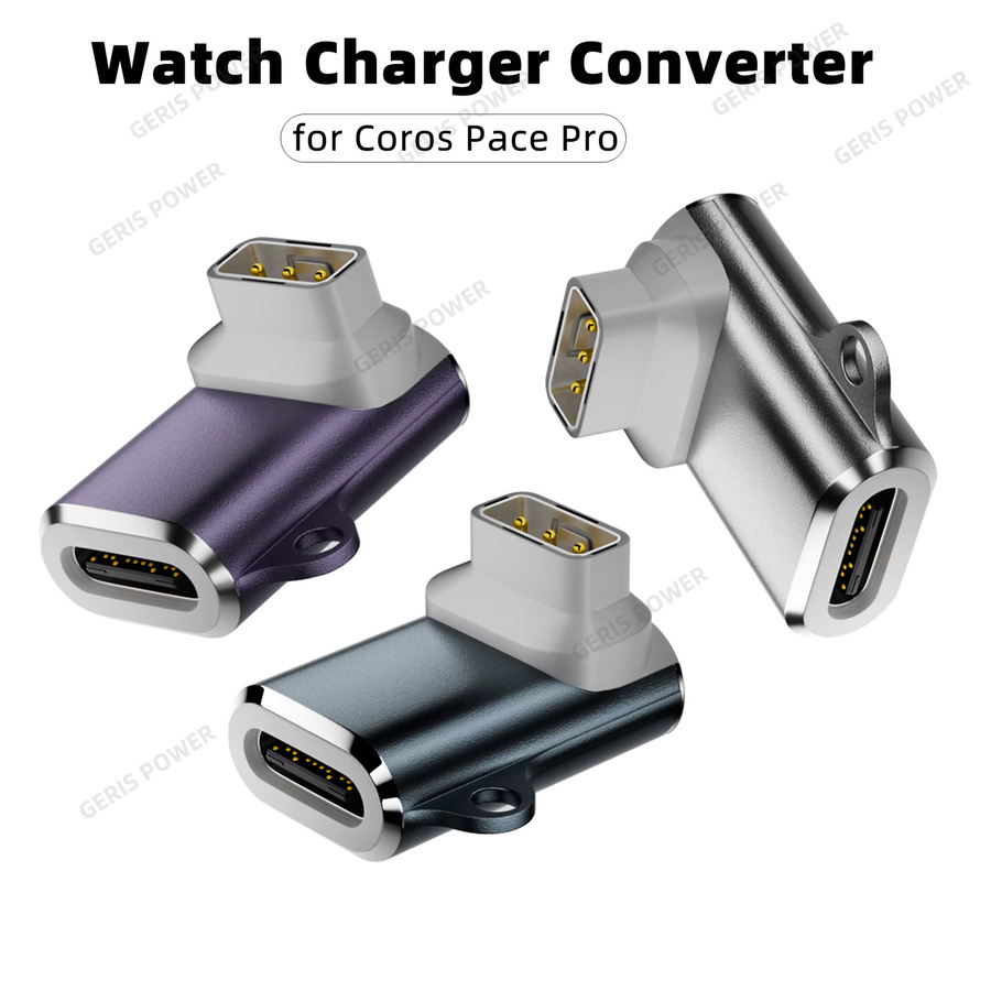 Geris Power USB-C Ladegerät für Coros Pace Pro Smartwatch in Silber - Bild 2