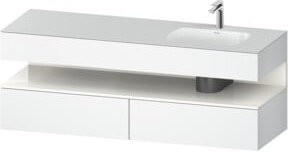 Duravit Einbauwaschtisch-Möbel-Set Qatego in Weiß, B/T/H: 160 x 50 x 60 cm - Bild 1