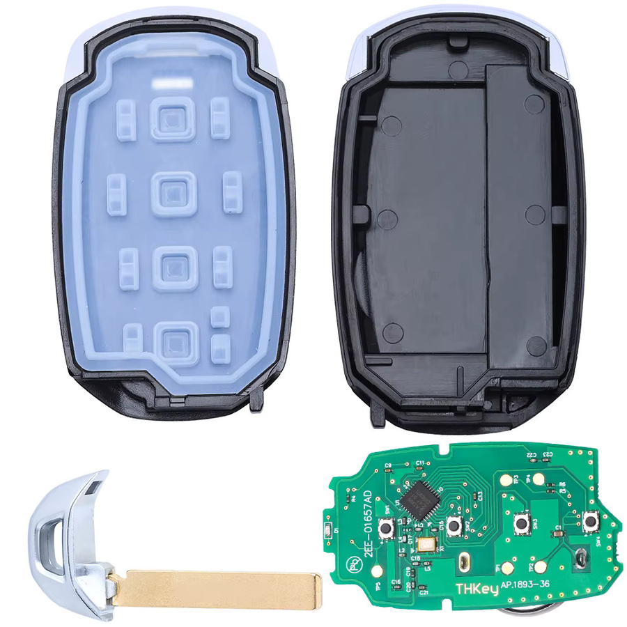 KEYECU Smart Remote Schlüssel 433 MHz mit 4 Tasten für Hyundai Santa Fe 2019 2020 Schwarz FCCID: TQ8-FOB-4F19 95440-S2000 - Bild 2