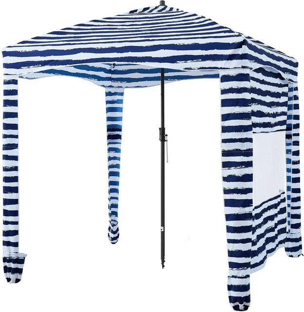 Buying Solutions MB Strand-Cabana Sonnendach mit Seitenwand in Blau, UPF 50+ Schutz, B/B: 183 x 183 cm - Bild 1
