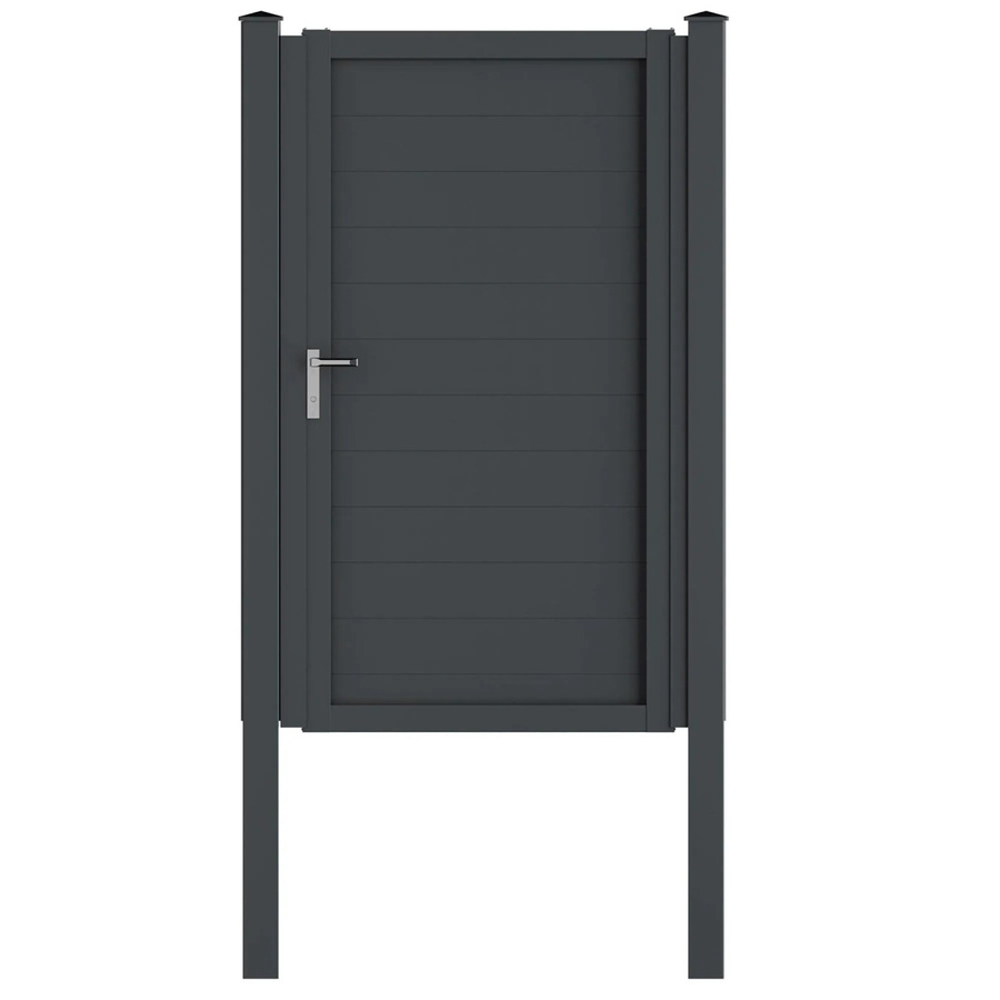 Vidual Gartentor Swing-snap aus Aluminium in Anthrazit, B: 180 cm, H: 100 cm - Bild 2
