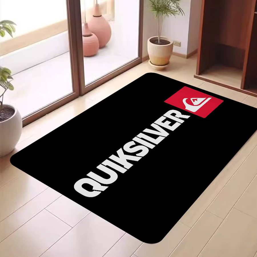 Quiksilver Bodenmatte mit klassischem Logo in Schwarz, rutschfest, B/T: 40 x 40 cm - Bild 3