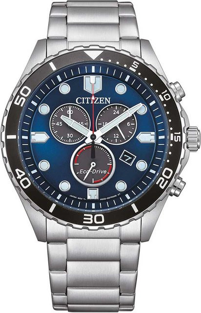 Citizen Chronograph, Solar, Edelstahl, Blau, 43 mm, Herren - Bild 1