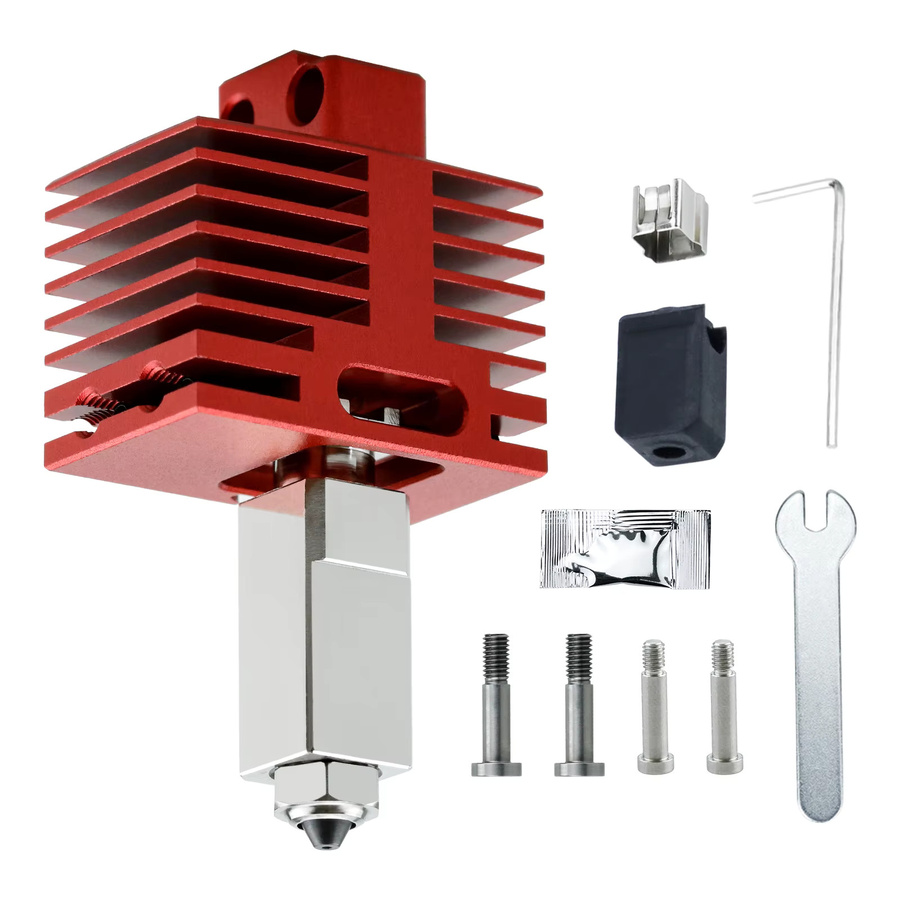 Bambu Lab Upgrade Hotend TZ 4.0 mit gehärteter Düse für P1P, P1S, X1C, X1 und X1E 3D-Drucker in Rot - Bild 5