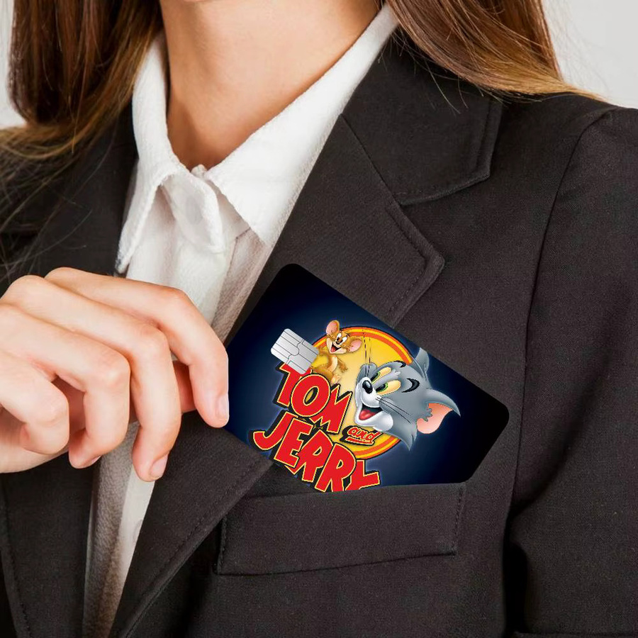 Potdemiel Tom und Jerry Cartoon Anime Aufkleber, Mehrfarbig, Rechteckig - Bild 2