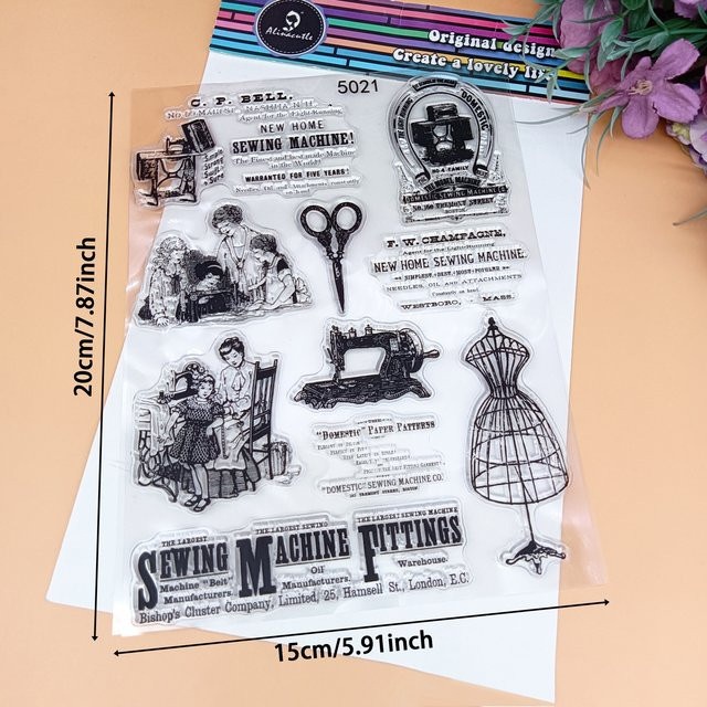 Alinacutle Transparenter Silikon-Stempel für Papierhandwerk und DIY-Kartenherstellung - Bild 1