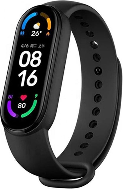 Techsuit Armband für Xiaomi Band / Amazfit Band Series, Silikon, Schwarz, Unisex - Bild 1