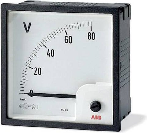 ABB VLM-1-50/96 Analoges Voltmeter zur Direktmessung 50VAC in Weiß - Bild 1