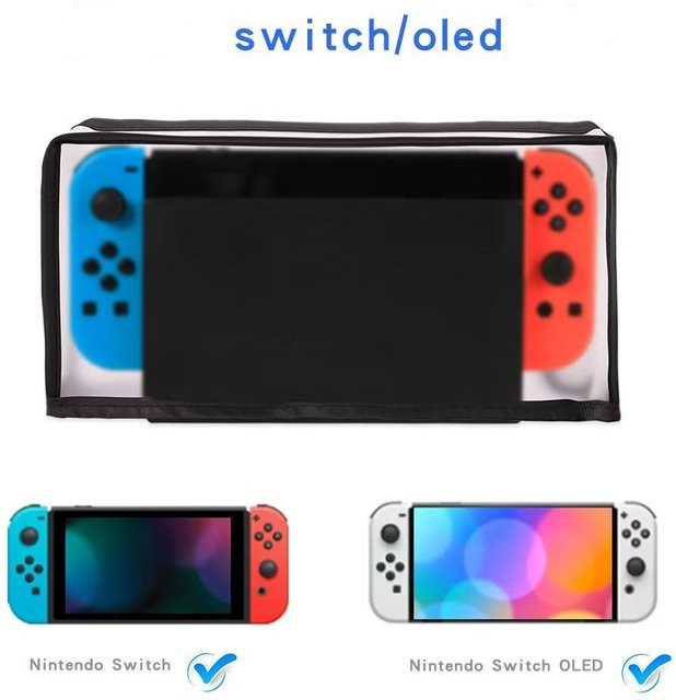 Transparente Staubschutzabdeckungen für deine Nintendo Switch und Switch OLED Konsole als Schutzhülle und Aufbewahrung - Bild 1