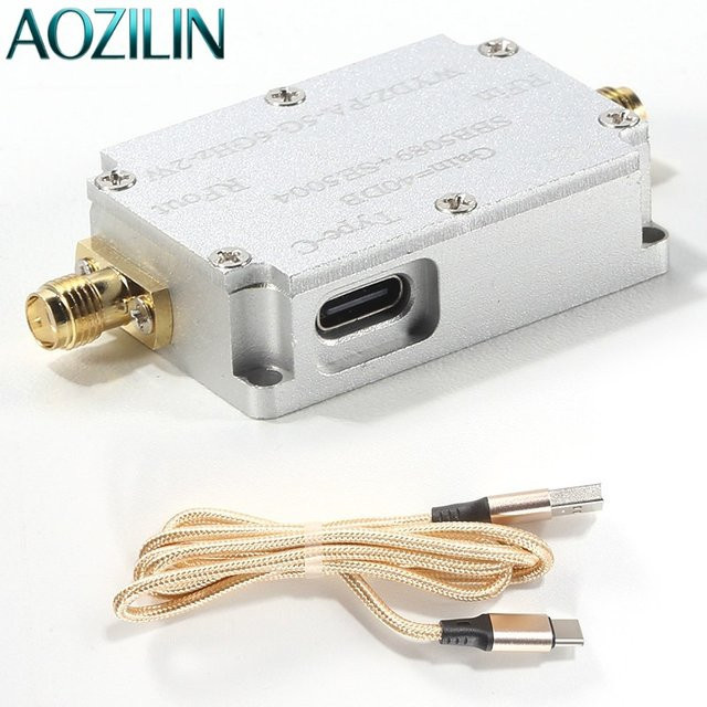 AOZILIN HF-Leistungsverstärker SBB5089+SZA2044 Mikrowellen-Unidirektionalverstärkermodul 2,4GHz 1W 30dBm in Silber - Bild 1