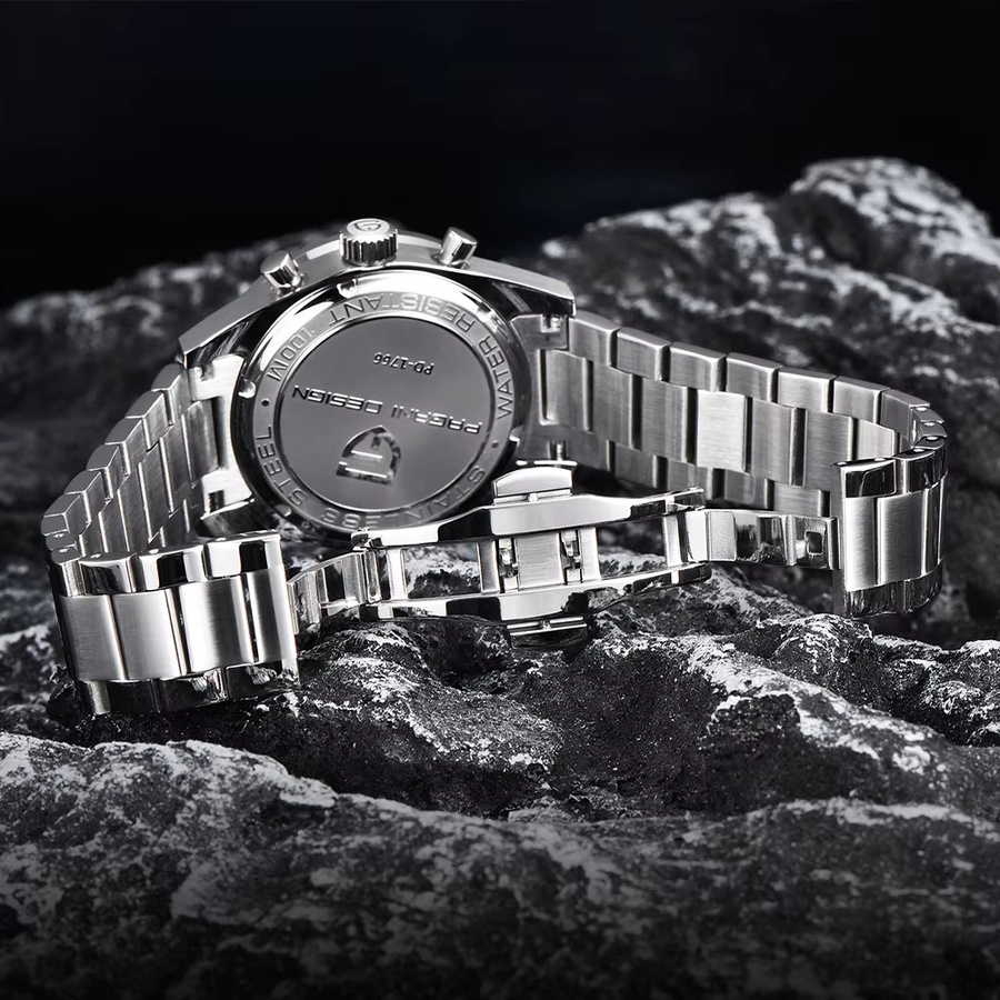 Pagani Design Chronograph, Quarz, Edelstahl, Blau, Herren - Bild 5