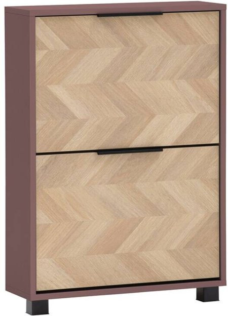 Schildmeyer Schuhkipper Piazza 2er Mauve Fischgräte B/H/T: 59,8 x 85,7 x 19,55 cm - Bild 1