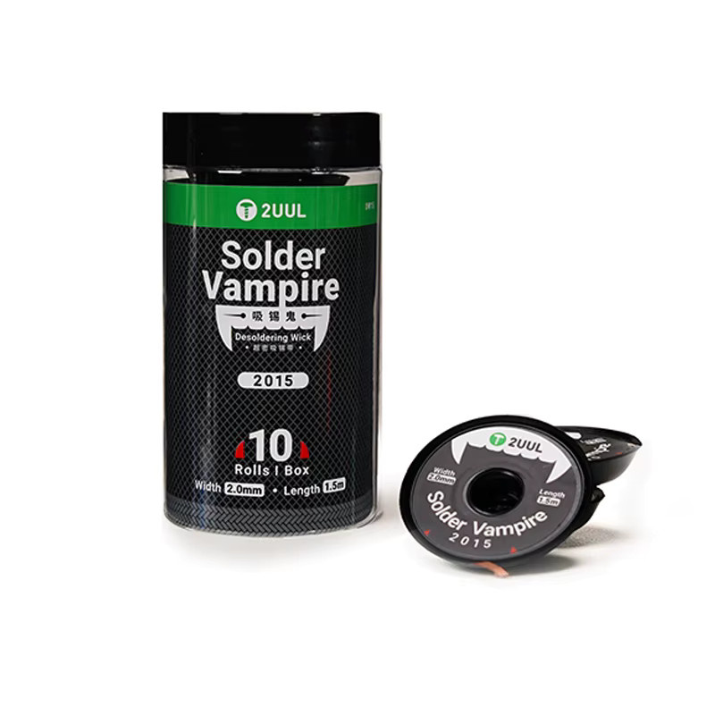 2UUL DW15 Solder Vampire Ultra Density Entlötdocht für PCB BGA Handy-Motherboard Reparaturwerkzeug, 10 Rollen pro Box - Bild 4