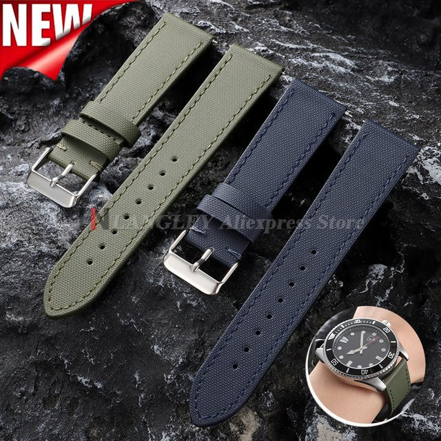Langley Uhrenarmband Nylon, Textil/NATO, Unisex, 20 mm, 22 mm - Bild 1