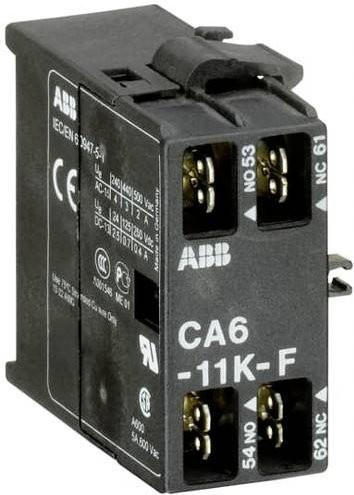 ABB CA6-11K-F Hilfsschalter mit 1 Schließer und 1 Öffner in Schwarz - Bild 1