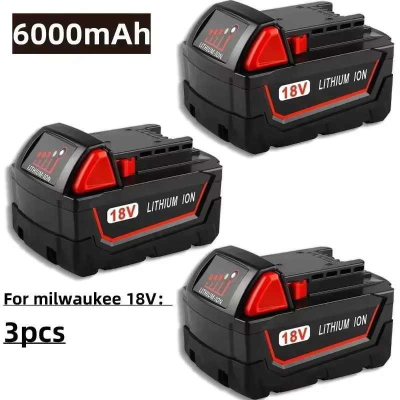 Milwaukee M18B5 Akku für M18 Elektrowerkzeuge, 18 V, 6000 mAh, Modell 48-11-1860 - Bild 3