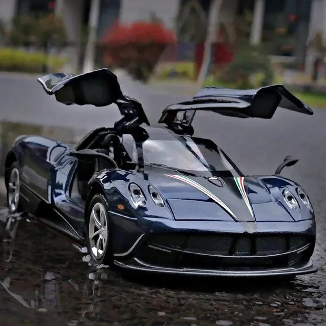 Linyi toy car Pagani Huayra Dinastia Sportwagen Modell, 1:36, Metall, mit Licht und Sound, ab 14 Jahren - Bild 1