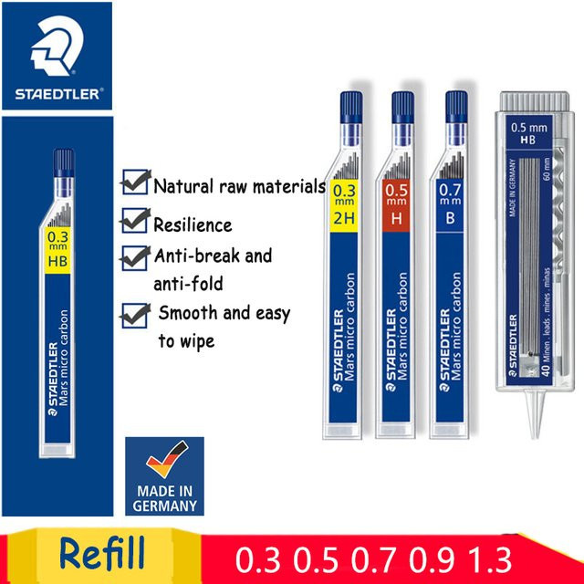 Staedtler Mars Micro Carbon Polymer Druckbleistiftminen HB Blau - Bild 1