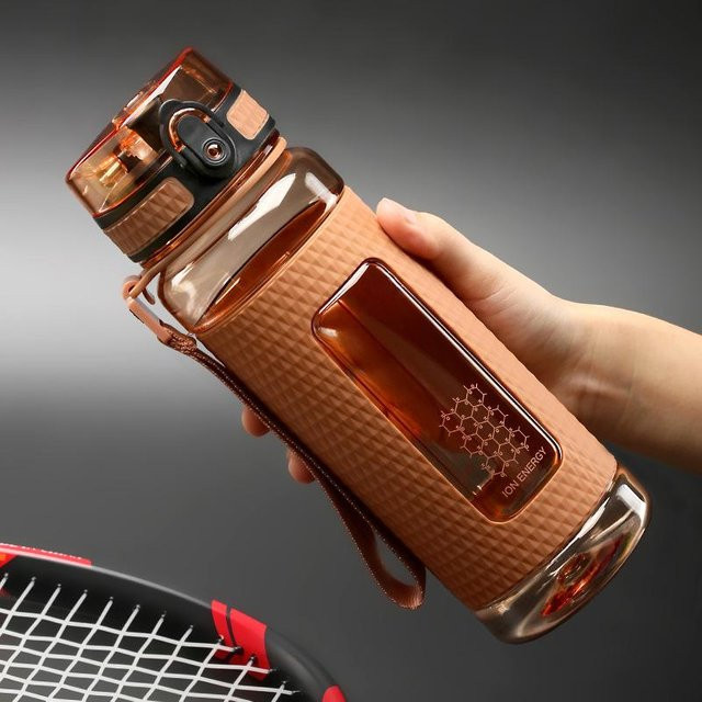 Binchi Outdoor Equipment Sportbecher in Orange, tragbarer taktischer Wasserbecher mit 1100 ml Fassungsvermögen für Fitness und Outdoor - Bild 1