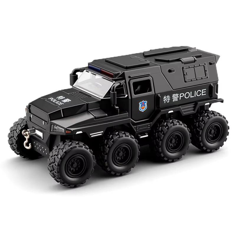WELLY Conqueror Polizei-Spielzeugauto, 1:32, Metall, mit Sound- und Lichteffekten, Rückziehfunktion - Bild 5