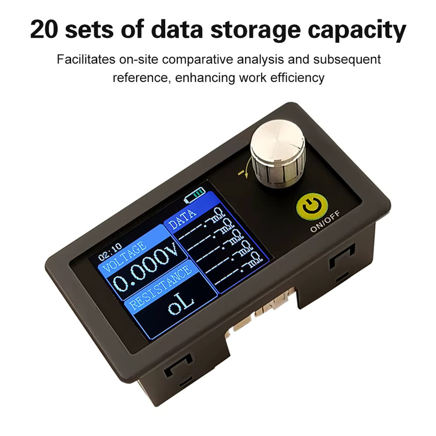 diymore Hochpräziser interner Widerstandstester DC5V mit 4-Draht AC Methode, Voltmeter und Batteriedetektor für 18650 Batterien, Schwarz - Bild 2