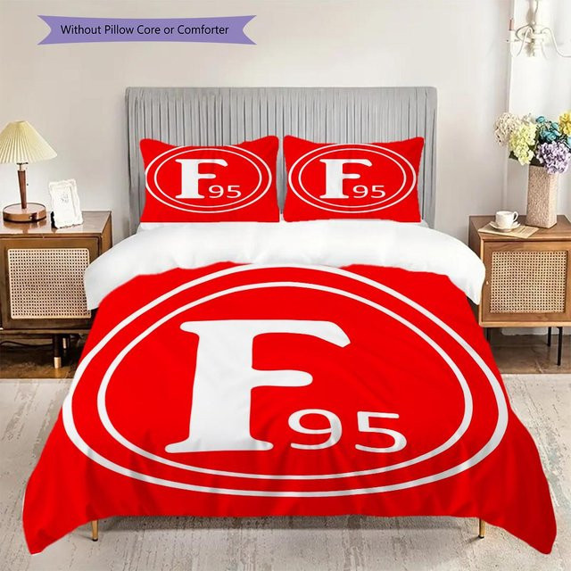 Manus Home Bettwäsche Set Fortuna Düsseldorf mit 1 Bettbezug und 2 Kissenbezügen, B/H: 135 x 200 cm - Bild 1
