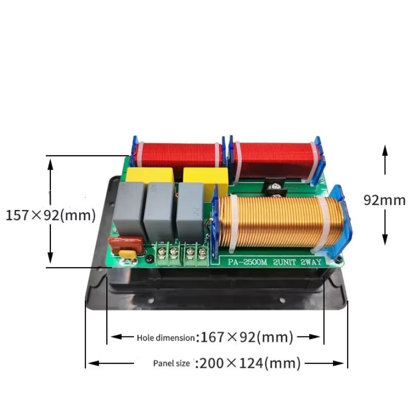 PXSW 800 W 2-Wege Hifi Frequenzweiche für Lautsprecher DIY mit Höhen- und Bassfilter - Bild 6