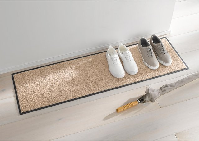Fußmatte Heine beige aus Polyamid mit rutschhemmender Nitril-Gummi-Unterseite - Bild 1