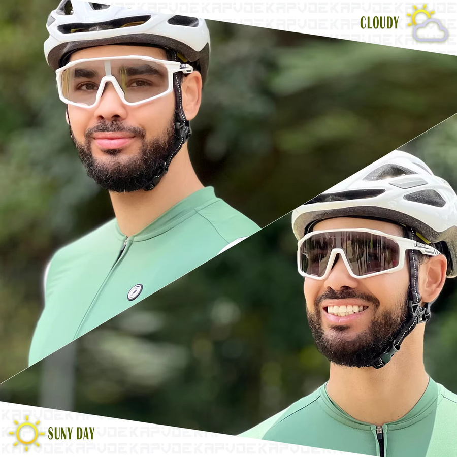 Kapvoe Sportsonnenbrille, Vollrand, black - Bild 2