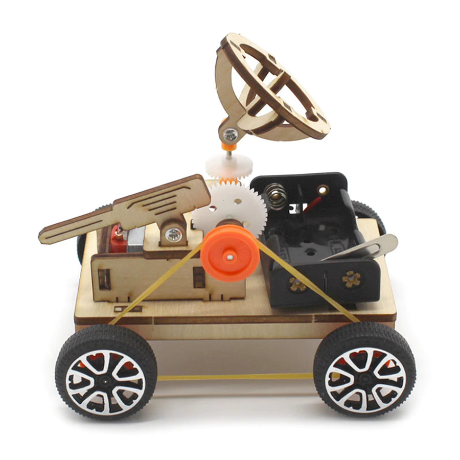 soulbao DIY Battlefield Radar Auto Modell, Puzzle, Holz, Bunt / Mehrfarbig - Bild 3