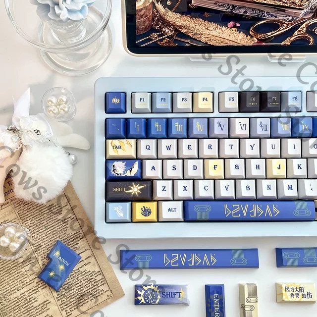 Honkai Star Rail Phainon Cosplay Mechanische Tastatur Keycaps mit Seiten-Gravur für Fans - Bild 1