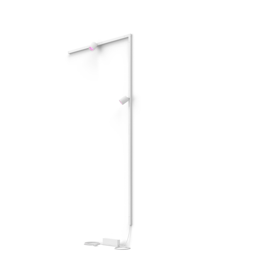 Philips Hue Perifo Basis-set L-förmige Wandleuchte in Weiß mit 2 Spots - Bild 1
