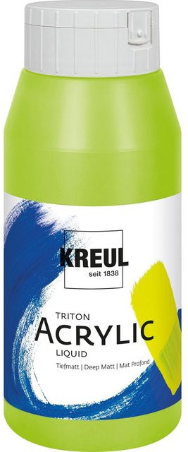KREUL Triton Acryl-Flüssigfarbe Fluoreszierend-Grün für Profis - Bild 1