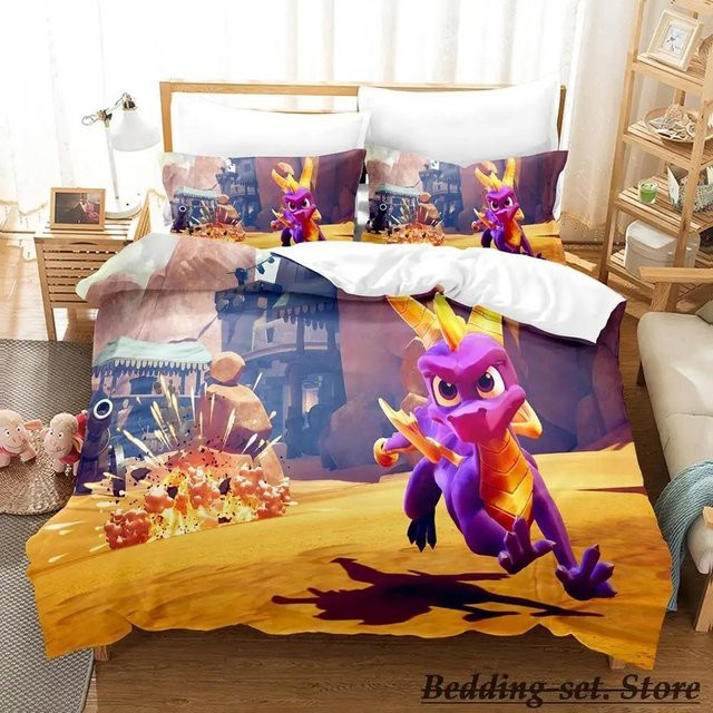 Spyro Reignited Trilogy Bettwäsche Kollektion Multicolor, Bettbezug für Einzelbetten, 135 x 200 cm - Bild 1