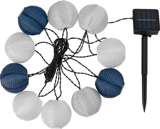 LIVARNO LED-Solar-Lichterkette mit Lampions in Mehrfarbig für die Weihnachtsdeko (IP44)